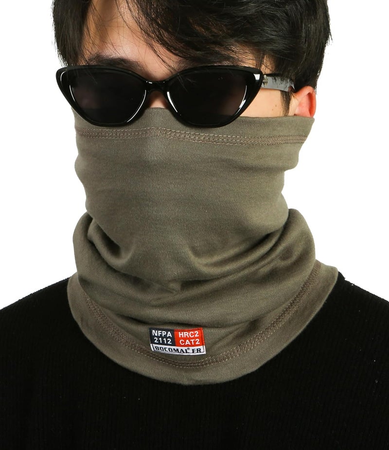 BOCOMAL FR Neck Gaiters Face Mask 7oz Mightweight Flame Resistant Welding Hood NFPA2112 CAT2 - Image 1